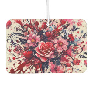 Valentines Bouquet / Rose Spritzer Art Autolufterfrischer