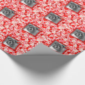 Valentines Boxer Hunde Herz Geschenkpapier (Ecke)