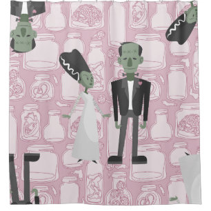 Valentines bricht frankenstein Monsterbeispiele Duschvorhang
