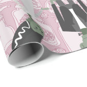 Valentines bricht frankenstein Monsterbeispiele Geschenkpapier (Rolleneckpunkt)