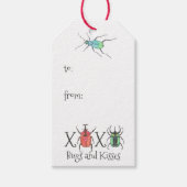Valentine's Bugs and Kisses Geschenkanhänger (Vorderseite)