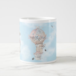 Valentine's Bunny Couple im Himmel Jumbo-Tasse