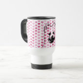 Valentines - Cairn-Terrier-Silhouette Reisebecher (Vorderseite Links)