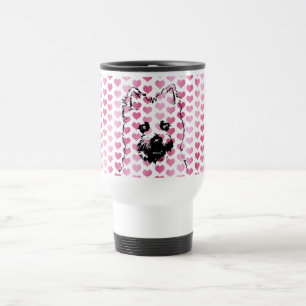 Valentines - Cairn-Terrier-Silhouette Reisebecher