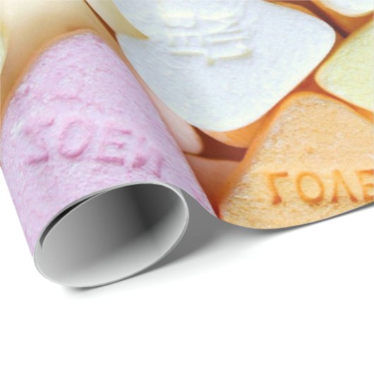 Valentines Candies Wrapping Paper Geschenkpapier (Rolleneckpunkt)