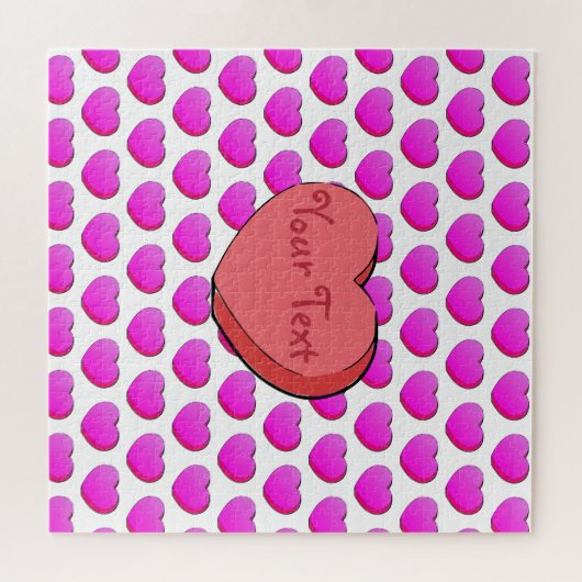 Valentines Candy Heart Zeichnend Puzzle (Horizontal)