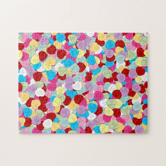 Valentines Candy Hearts-Jigsaw Puzzle (Horizontal)