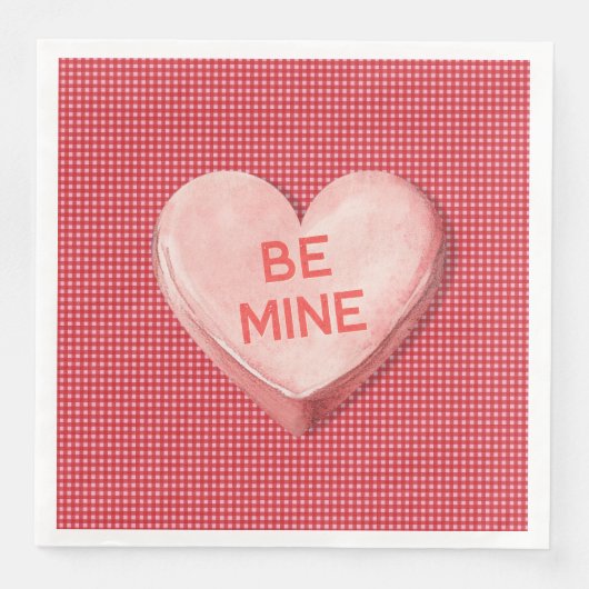 Valentines Candy Paper Napkin Serviette (Vorderseite)