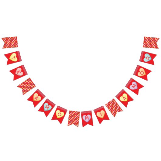 Valentines Candy Te Amo Mi Amore Banner (Alle)