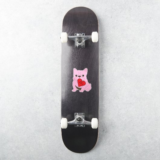 Valentines Card, Dog Aufkleber (Skateboard)