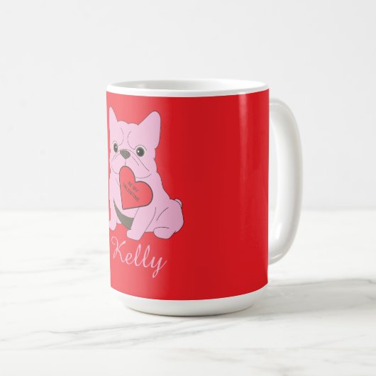 Valentines Card, Dog Kaffeetasse (VorderseiteRechts)