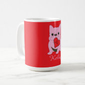Valentines Card, Dog Kaffeetasse (Vorderseite Links)