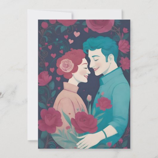 Valentines card feiertagskarte (Vorderseite)