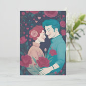 Valentines card feiertagskarte (Stehend Vorderseite)