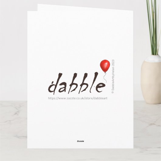 Valentines Card - Niedliche Liebe Karte (Rückseite)