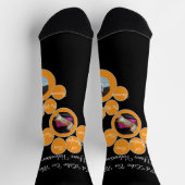 Valentine's Cat Pawprint Humor Cat Photo Socken (Oben)