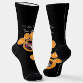 Valentine's Cat Pawprint Humor Cat Photo Socken (Gewinkelt)