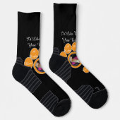 Valentine's Cat Pawprint Humor Cat Photo Socken (Rechts)