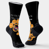 Valentine's Cat Pawprint Humor Cat Photo Socken (Gewinkelt)