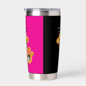 Valentine's Cat Pawprint Humor Cat Photo Thermobecher (Rechts)