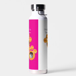 Valentine's Cat Pawprint Humor Cat Photo Trinkflasche