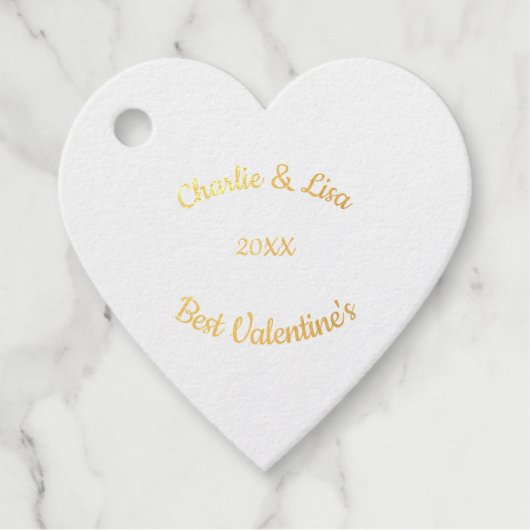 Valentine's Cat Paws Text Geschenkanhänger (Vorderseite)