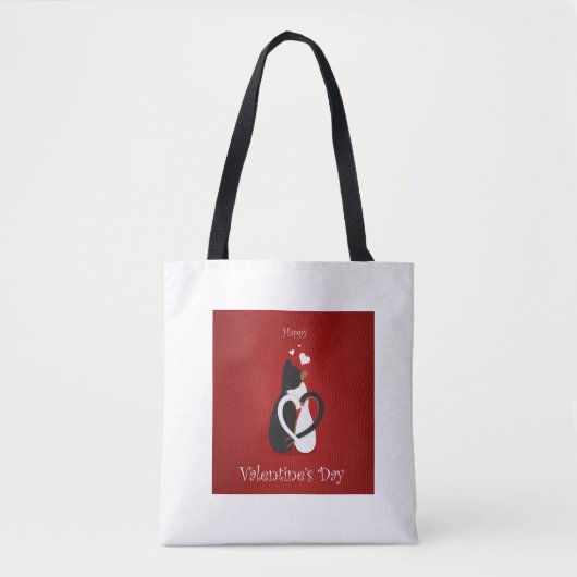 Valentine's Cats Lovers Tasche (Vorderseite)