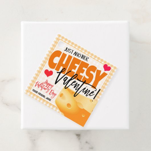 Valentines Cheesy Gift Tag Geschenkanhänger (Beispiel)