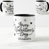 Valentines  Cherub & Romantic Doodle Personalized Tasse
