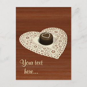 Valentines Chocolate Feiertagspostkarte