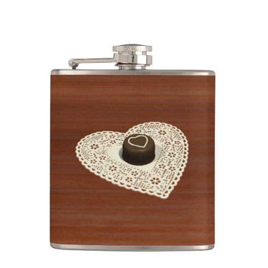 Valentines Chocolate Flachmann (Vorderseite)