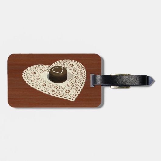 Valentines Chocolate Gepäckanhänger (Rückseite horizontal)