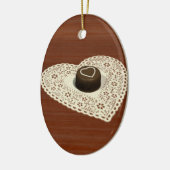 Valentines Chocolate Keramikornament (Links)
