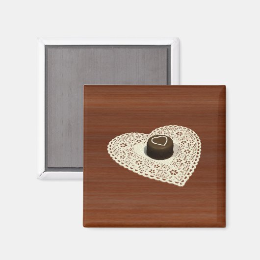 Valentines Chocolate Magnet (Vorderseite/Rückseite)