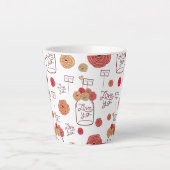Valentine's Coffee Mug: Hearts and Love in Every S Milchtasse (Vorderseite)