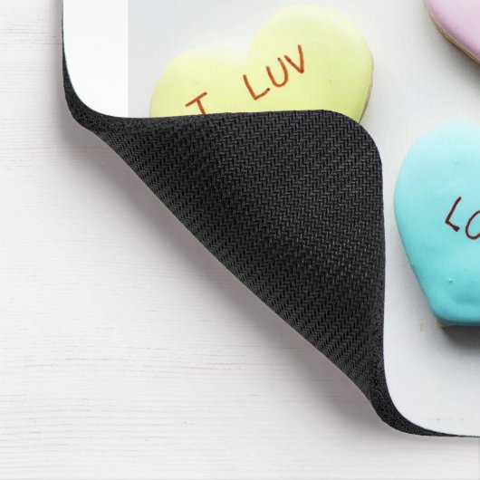 Valentines Conversation Heart Merch Mousepad (Ecke)