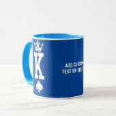 Valentines Couples Funny Valentines King Tasse (Vorderseite Links)