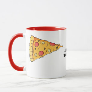 Valentines Couples Match Niedlich Pizza Girl Tasse
