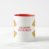 Valentines Couples Matching Niedlich Pizza Boy Tasse (Zentrum)