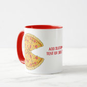 Valentines Couples Matching Niedlich Pizza Boy Tasse (Vorderseite Links)