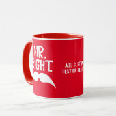 Valentines Couples Mr Right Couple Matching Tasse (Vorderseite Links)