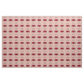 Valentine's Cow & Red Heart Brown Stoff (Yard (91,4 cm))