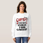 Valentines Cupid Favorite Rural Mail Carrier Buffa Sweatshirt (Vorne ganz)
