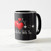 Valentines Custom Name Mugs and Quotes coffee mugs Tasse (VorderseiteRechts)