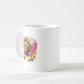 Valentines Cute Cupid Heart Angel Love Holiday Com Kaffeetasse (Vorderseite Links)