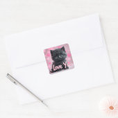 Valentines Cute Kitten  Stickers (Umschlag)