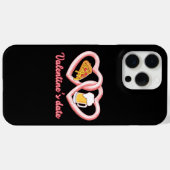 Valentine's Date Pizza Beer Case-Mate iPhone Hülle (Rückseite (Horizontal))