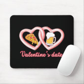 Valentine's Date Pizza Beer Mousepad (Mit Mouse)