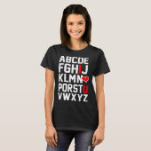 Valentines Day ABCs for for teachers I love you T-Shirt (Vorne ganz)