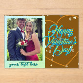 Valentine's Day  Acrylic Invitations Acryleinladungen (Vorderseite)